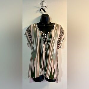 Heartsoul light pink and sage green top
